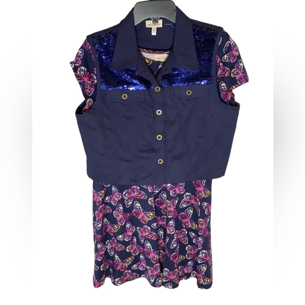 Self-Esteem XL Grils  butterfly dress w/ Sequin vest